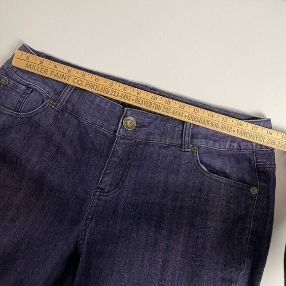 Torrid Women's Ankle Skinny Jeans Size 16 Indigo Mid Rise Dark Wash Denim - Picture 6 of 8